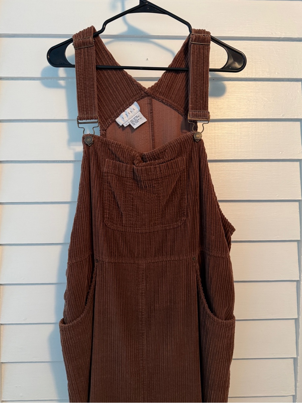 J. Jill | Vintage Brown Corduroy Overalls Dress | Size Large - Picture 3 of 9